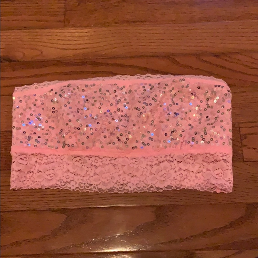 Victoria’s Secret Pink Sequin Bandeau-NWT